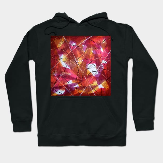 String Theory 3 - Abstract Hoodie by Heatherian